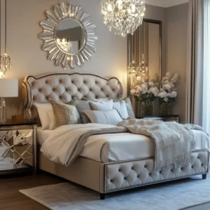 Hollywood Regency sypialnia