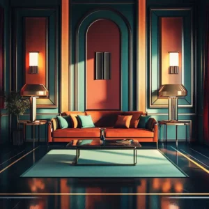 art deco style wnętrz