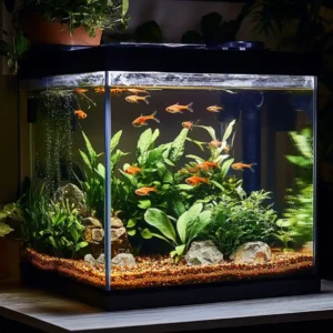 akwarium ze złotymi rybkami feng shui