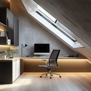 biuro na poddaszu - loft