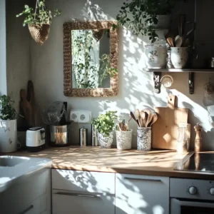 lustro w kuchni feng shui