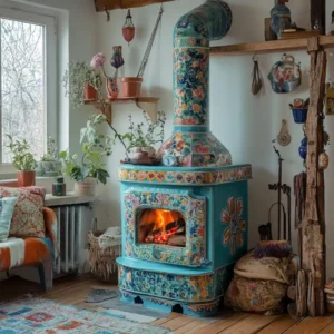 ceramiczna koza w salonie