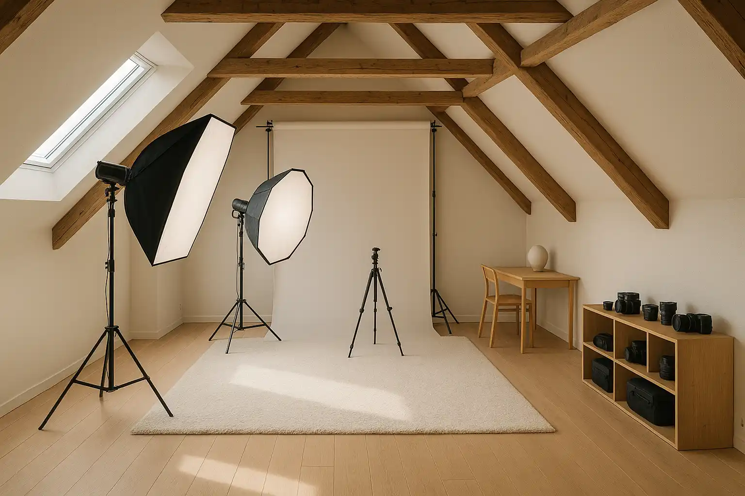 Strych jako studio fotograficzne